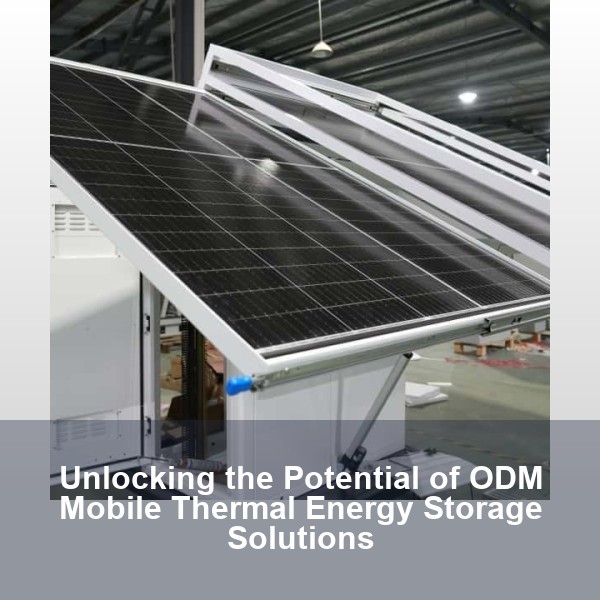 Unlocking the Potential of ODM Mobile Thermal Energy Storage Solutions